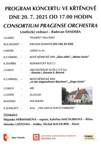 Koncert ve Křtěnově (20. 7. 2025)