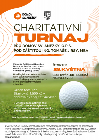 Charitativní golfový turnaj (29. 5.)